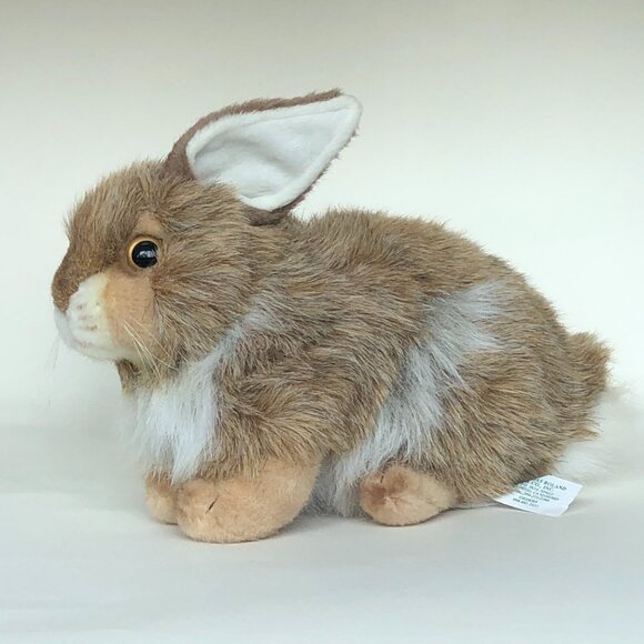 Hansa Handcrafted Rabbit (Brown Mix) Stuffed Animal Brand New w/ Tag - Picture 6 of 14